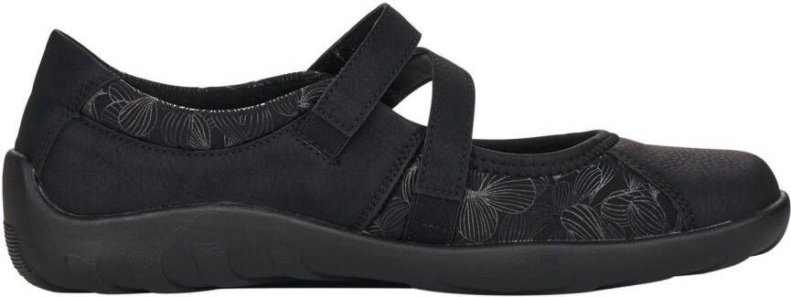 Remonte Ballerina's Slipper instapschoen slip-on sneaker met subtiele slangenlook