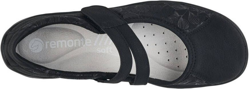 Remonte Ballerina's Slipper instapschoen slip-on sneaker met subtiele slangenlook