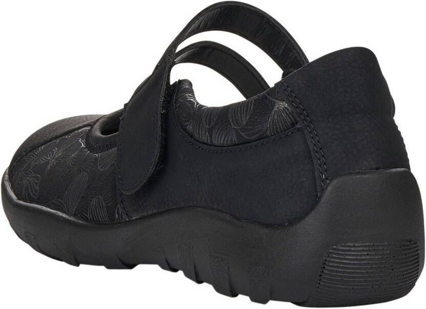 Remonte Ballerina's Slipper instapschoen slip-on sneaker met subtiele slangenlook