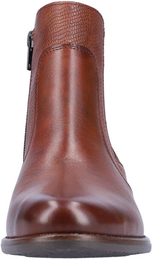 Remonte Chelsea-boots met beleg in reptiel-look