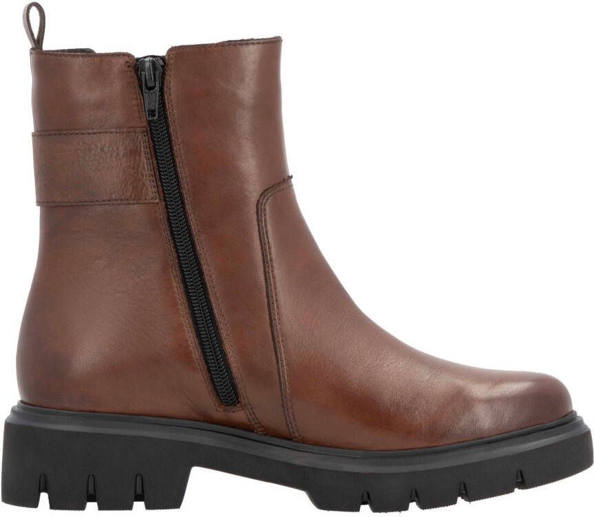 Remonte Chelsea-boots blokhak businessmode enkellaars met mooie decoratieve gesp