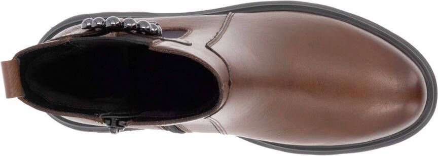 Remonte Chelsea-boots blokhak businessmode enkellaars met mooie decoratieve gesp