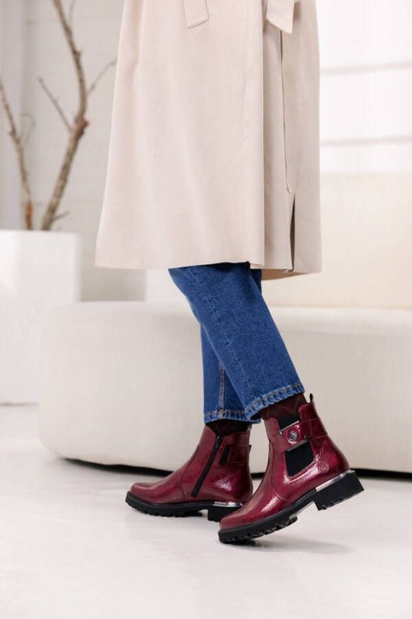 Remonte Chelsea-boots blokhak laarzen enkellaars met praktische binnenrits