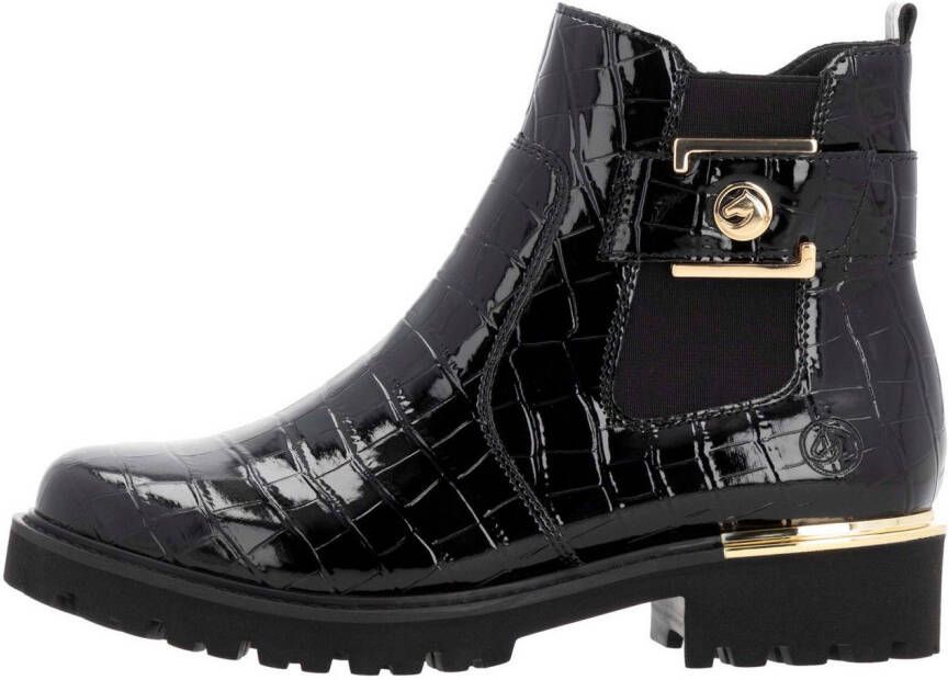 Remonte Chelsea-boots blokhak laarzen enkellaars met praktische binnenrits