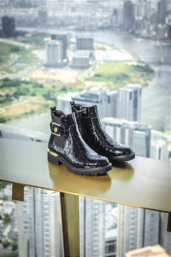 Remonte Chelsea-boots blokhak laarzen enkellaars met praktische binnenrits