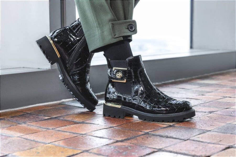 Remonte Chelsea-boots blokhak laarzen enkellaars met praktische binnenrits