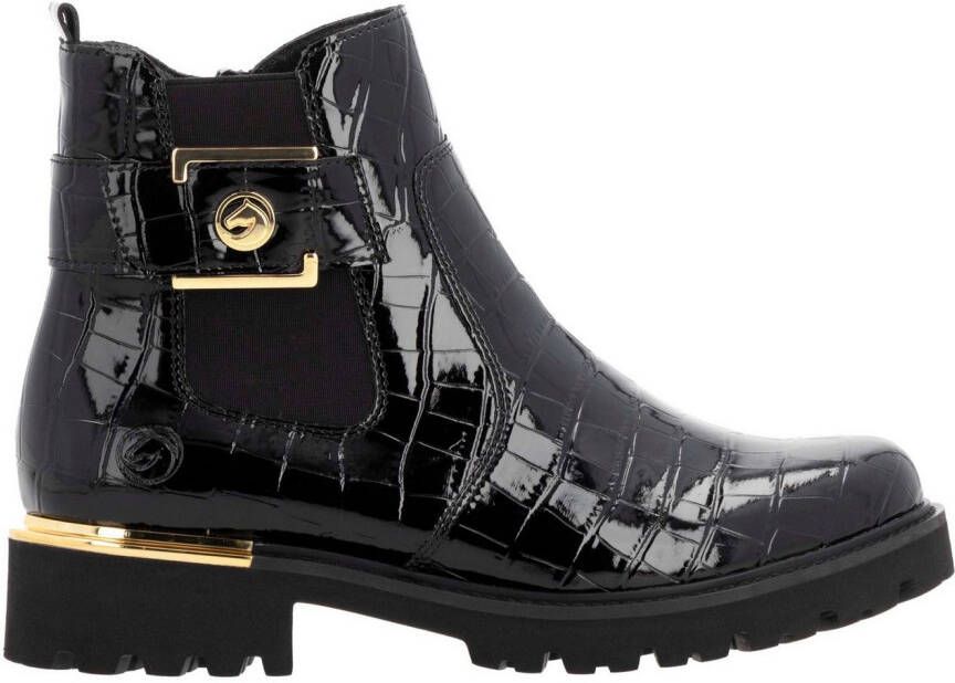 Remonte Chelsea-boots blokhak laarzen enkellaars met praktische binnenrits