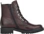 Remonte Bordo Casual Leather Booties Rood Dames - Thumbnail 14