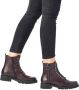 Remonte Bordo Casual Leather Booties Rood Dames - Thumbnail 8