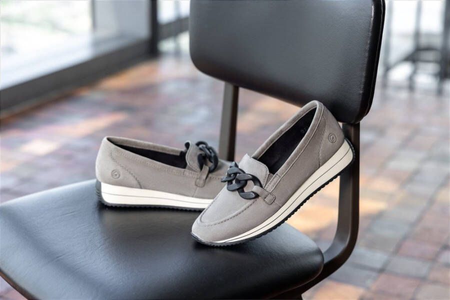 Remonte Instappers zakelijke schoen lage schoen instapschoen met matte decoratieve ketting