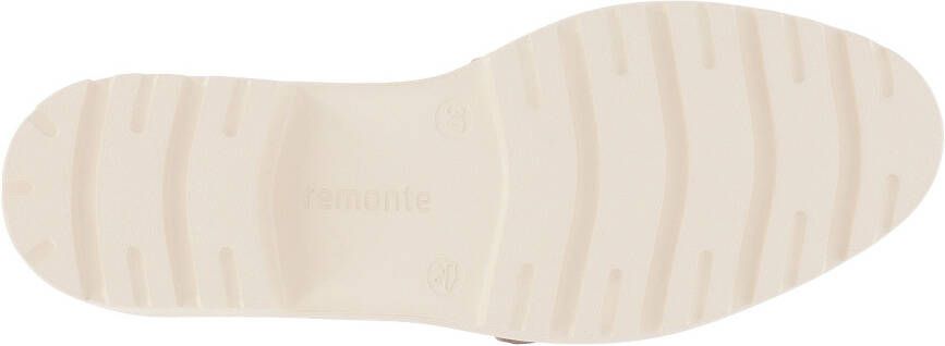 Remonte Loafers Chunky slipper plateau slipper met moderne vlecht-siergesp