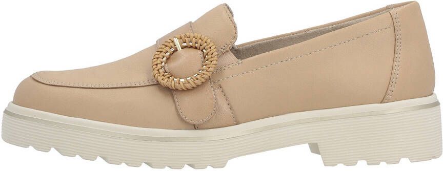 Remonte Loafers Chunky slipper plateau slipper met moderne vlecht-siergesp