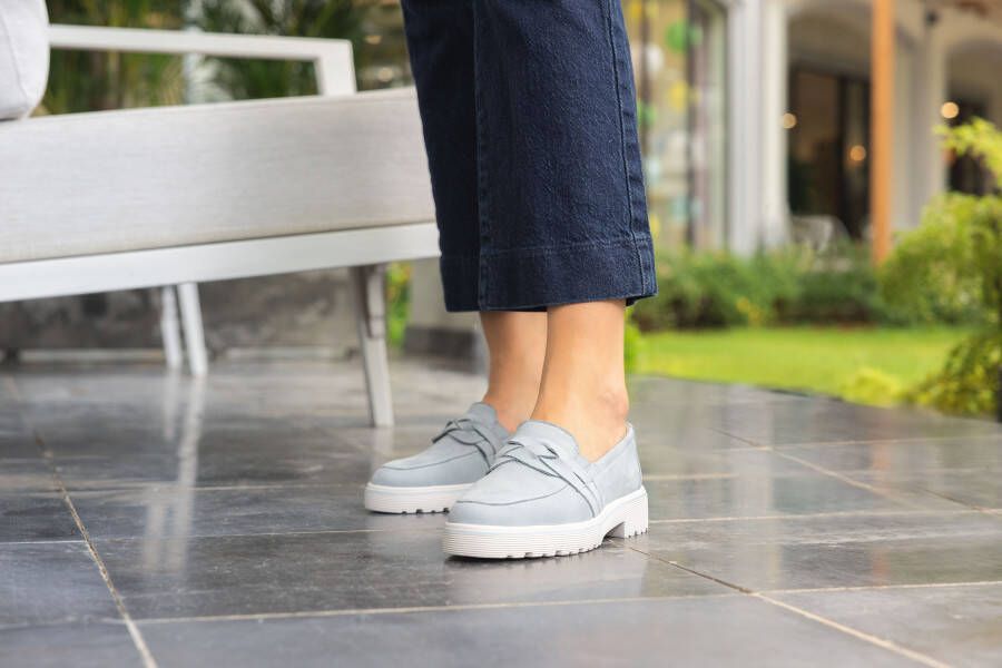Remonte Loafers Chunky slipper plateau slipper met praktische elastiek