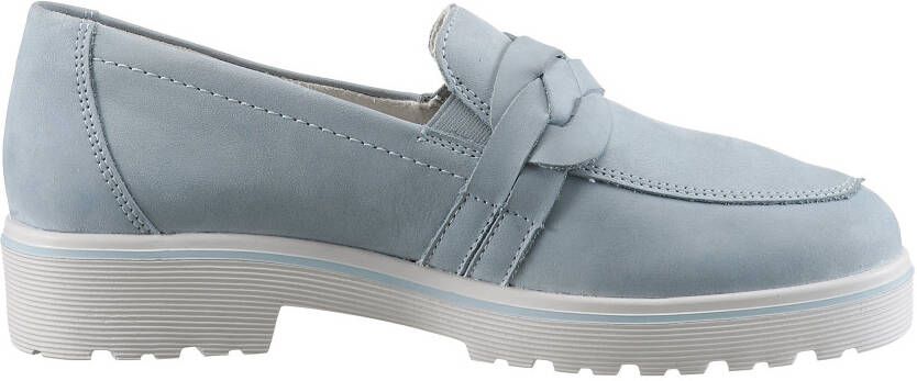 Remonte Loafers Chunky slipper plateau slipper met praktische elastiek