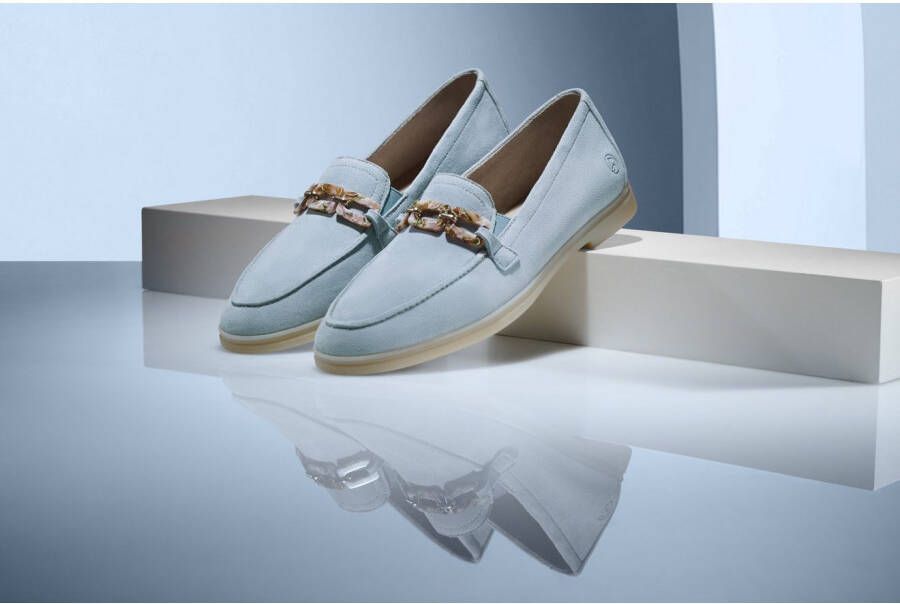 Remonte Loafers Elisabeth Hurley-Collection slipper lage schoen business schoen met modieuze sierketting