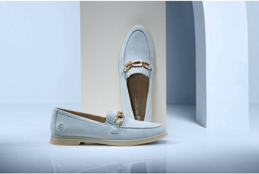 Remonte Loafers Elisabeth Hurley-Collection slipper lage schoen business schoen met modieuze sierketting