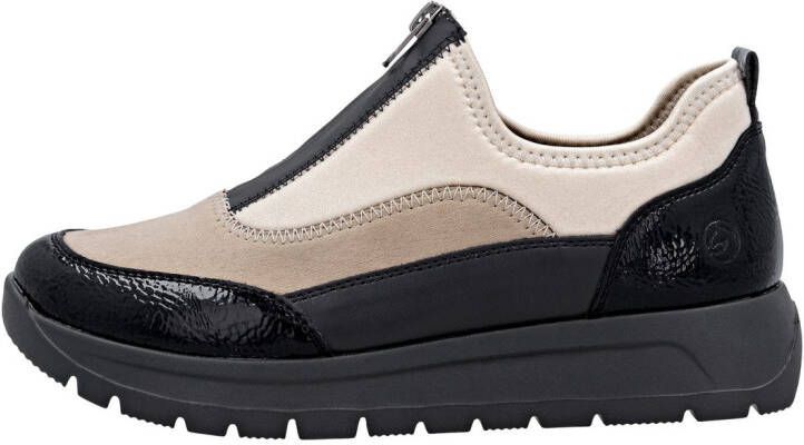 Remonte Plateausneakers Lage schoen casual sneaker met lakdetails