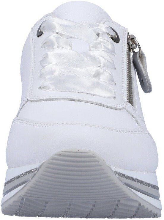 Remonte Plateausneakers met tweekleurige zool vrijetijdsschoen lage schoen veterschoen