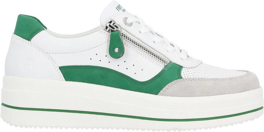 Remonte Plateausneakers met zijrits vrijetijdsschoen lage schoen veterschoen