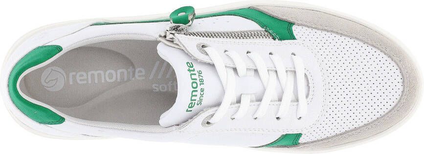 Remonte Plateausneakers met zijrits vrijetijdsschoen lage schoen veterschoen