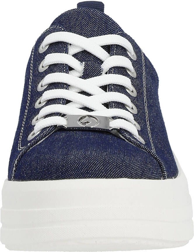 Remonte Plateausneakers met contrastnaden vrijetijdsschoen lage schoen veterschoen