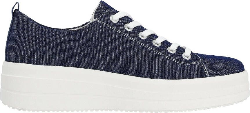 Remonte Plateausneakers met contrastnaden vrijetijdsschoen lage schoen veterschoen