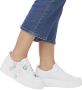 Remonte Leuke witte vegan sneaker met gekleurd mondjes patroon White Dames - Thumbnail 11