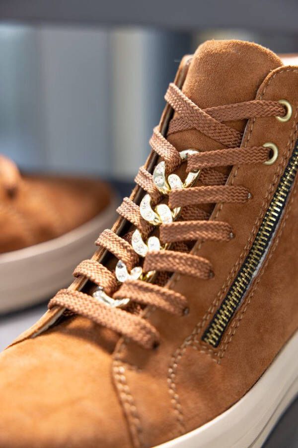 Remonte Plateausneakers Elisabeth Hurley-Collection vrijetijdsschoen high-top sneaker veterschoen zijrits