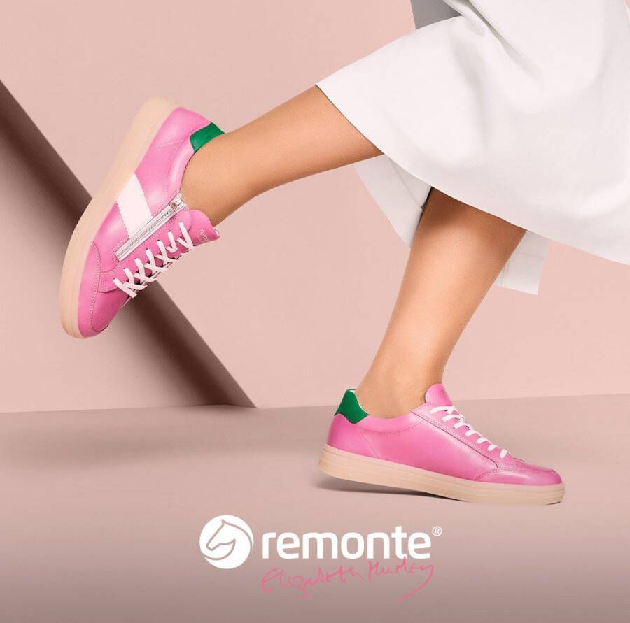 Remonte Plateausneakers Elisabeth Hurley-Collection vrijetijdsschoen lage schoen veterschoen met extra rits