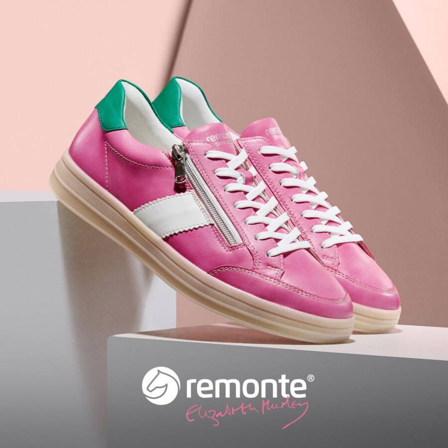 Remonte Plateausneakers Elisabeth Hurley-Collection vrijetijdsschoen lage schoen veterschoen met extra rits