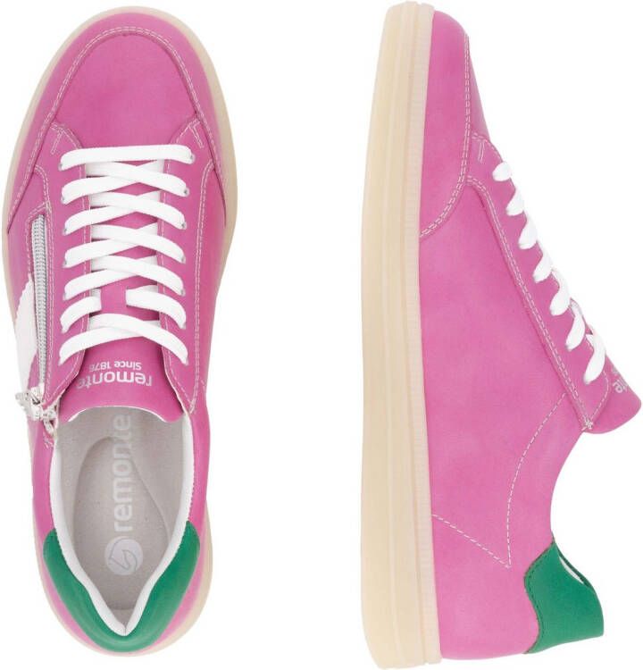 Remonte Plateausneakers Elisabeth Hurley-Collection vrijetijdsschoen lage schoen veterschoen met extra rits