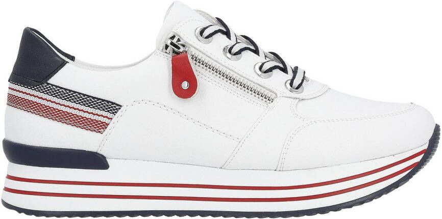 Remonte Plateausneakers met verwisselbare voetbed vrijetijdsschoen lage schoen veterschoen