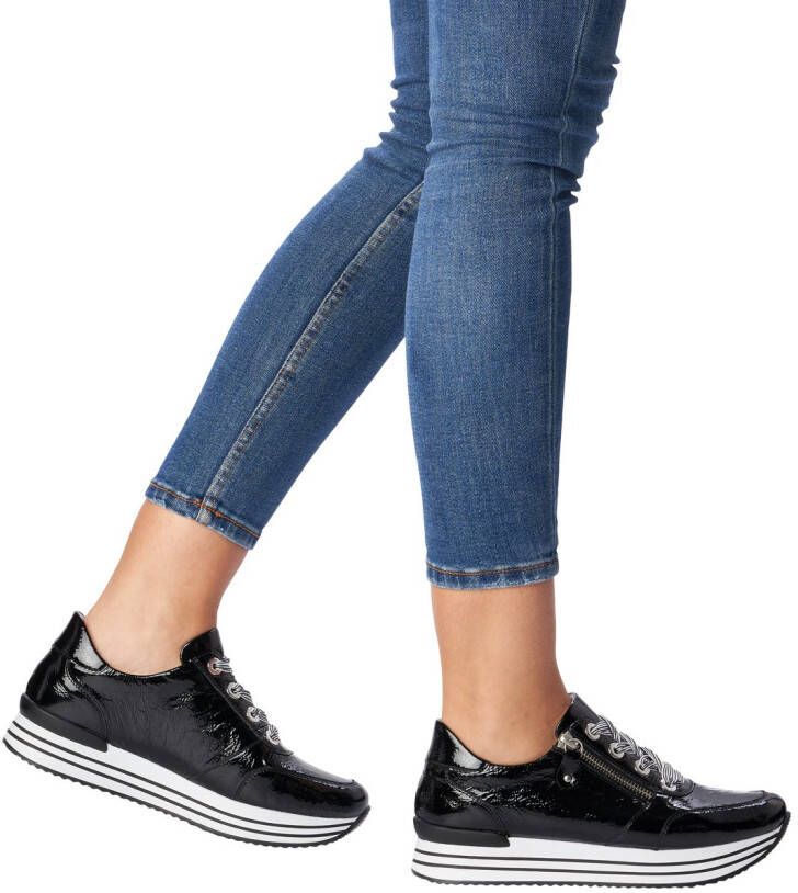 Remonte Plateausneakers vrijetijdsschoen halfschoen veterschoen met gepolsterde schacht