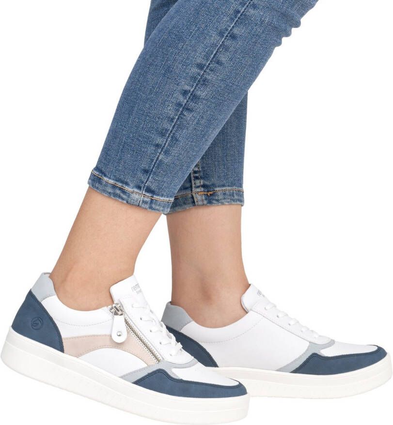 Remonte Plateausneakers vrijetijdsschoen lage schoen veterschoen in smalle vorm