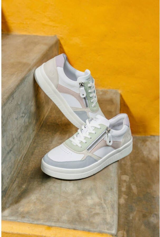 Remonte Plateausneakers vrijetijdsschoen lage schoen veterschoen in smalle vorm