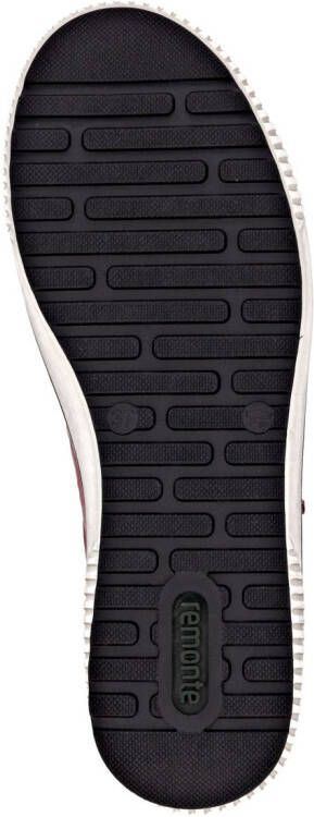 Remonte Plateausneakers vrijetijdsschoen lage schoen veterschoen met buitenrits