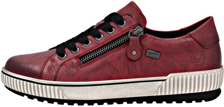 Remonte Plateausneakers vrijetijdsschoen lage schoen veterschoen met buitenrits