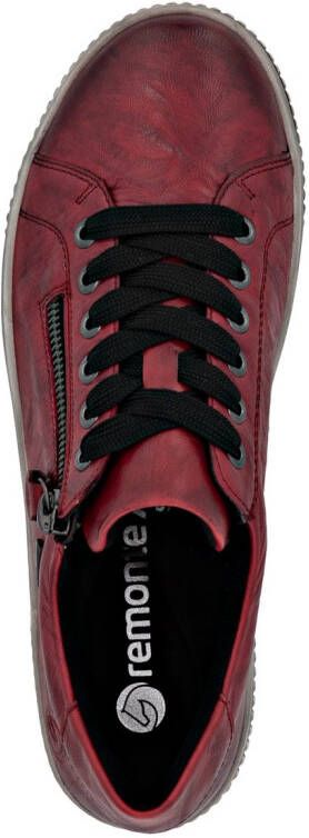Remonte Plateausneakers vrijetijdsschoen lage schoen veterschoen met buitenrits