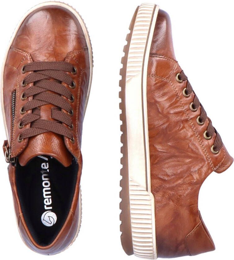 Remonte Plateausneakers vrijetijdsschoen lage schoen veterschoen met buitenrits