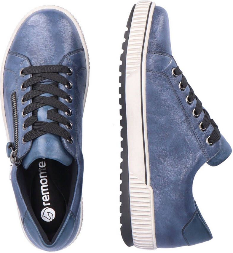 Remonte Plateausneakers vrijetijdsschoen lage schoen veterschoen met buitenrits