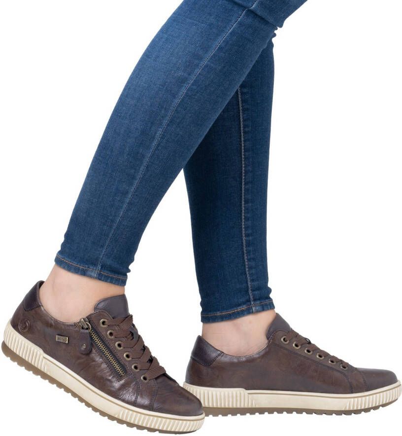 Remonte Plateausneakers vrijetijdsschoen lage schoen veterschoen met buitenrits