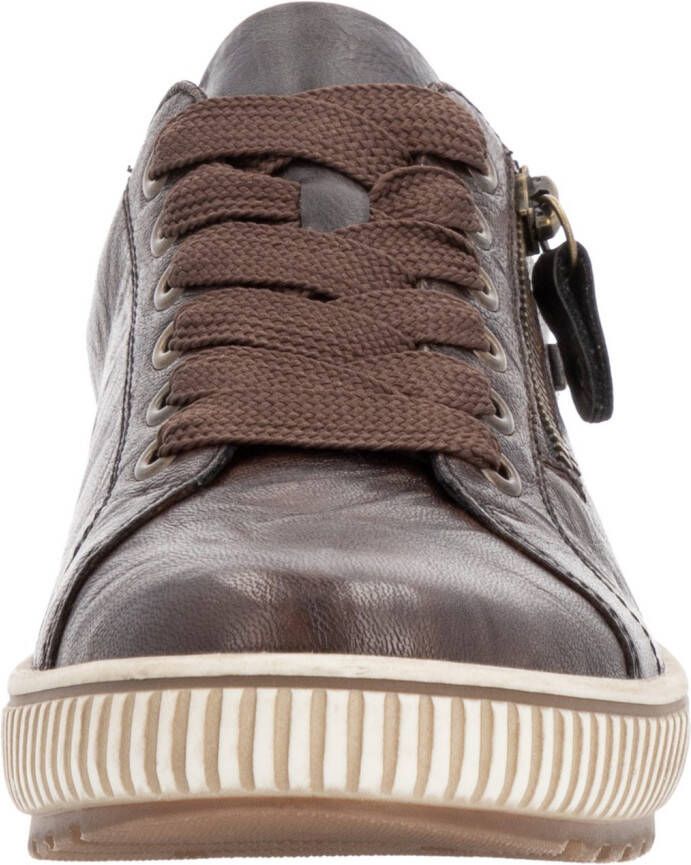 Remonte Plateausneakers vrijetijdsschoen lage schoen veterschoen met buitenrits