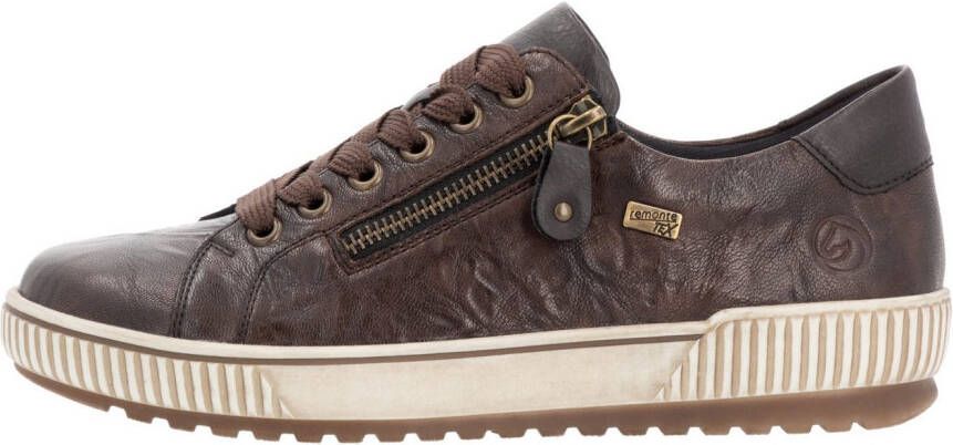 Remonte Plateausneakers vrijetijdsschoen lage schoen veterschoen met buitenrits