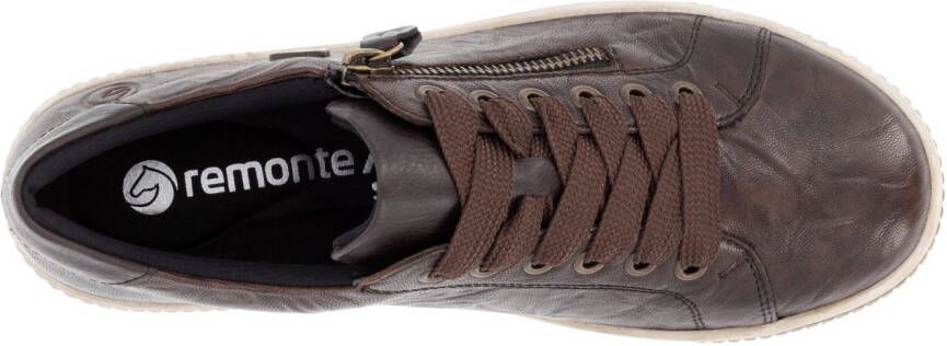 Remonte Plateausneakers vrijetijdsschoen lage schoen veterschoen met buitenrits