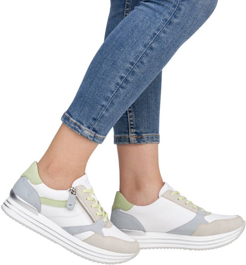 Remonte Plateausneakers vrijetijdsschoen lage schoen veterschoen met losse zachte inlegzool