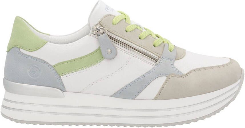 Remonte Plateausneakers vrijetijdsschoen lage schoen veterschoen met losse zachte inlegzool