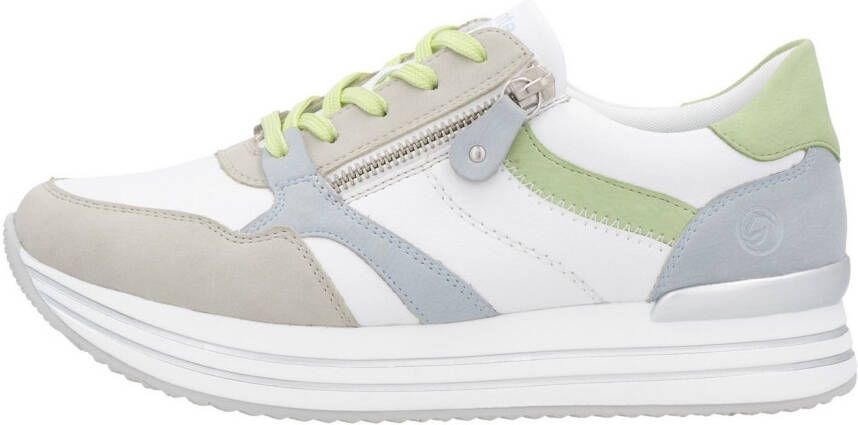 Remonte Plateausneakers vrijetijdsschoen lage schoen veterschoen met losse zachte inlegzool