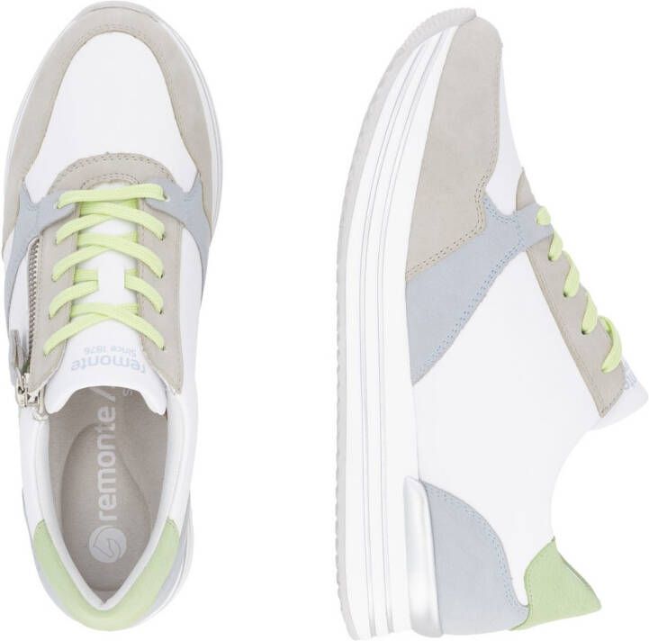 Remonte Plateausneakers vrijetijdsschoen lage schoen veterschoen met losse zachte inlegzool