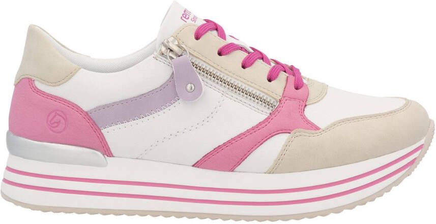 Remonte Plateausneakers vrijetijdsschoen lage schoen veterschoen met losse zachte inlegzool