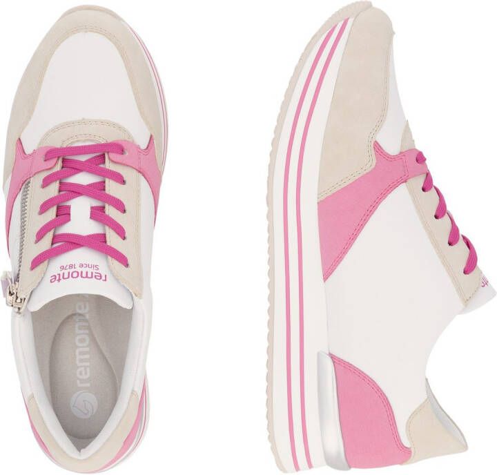 Remonte Plateausneakers vrijetijdsschoen lage schoen veterschoen met losse zachte inlegzool
